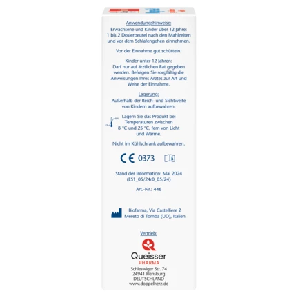 Abbildung der Produktverpackung Doppelherz aktiv Magen-Gel Seitenansicht links
